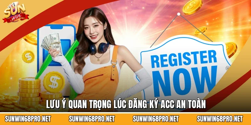 Lưu ý quan trọng lúc đăng ký acc an toàn